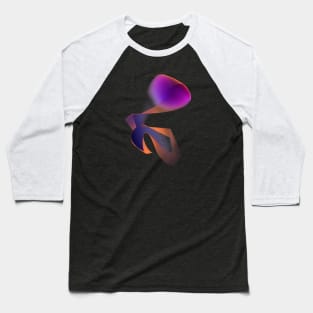 Geometric violet abstract lineart futuristic Baseball T-Shirt